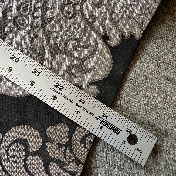 IC Connie K Jacket X-Large Tapestry Artsy Open Front Silver Metallic Patchwork - Picture 5 of 6